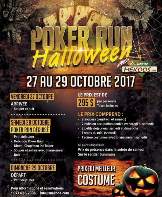 Pourvoirie Mekoos - Poker Run Halloween