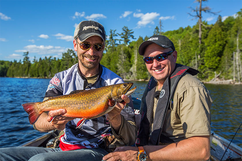 Fishing for all, Brook trout - speckled trout Pourvoirie Mekoos